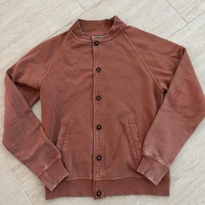 Soft fabric bomber jacket